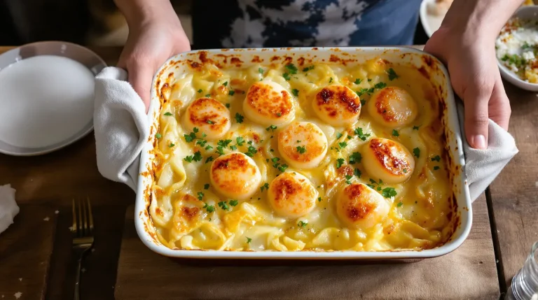 Gratin poireaux–Saint-Jacques : si simple à préparer, parfait pour un vrai repas de fête
